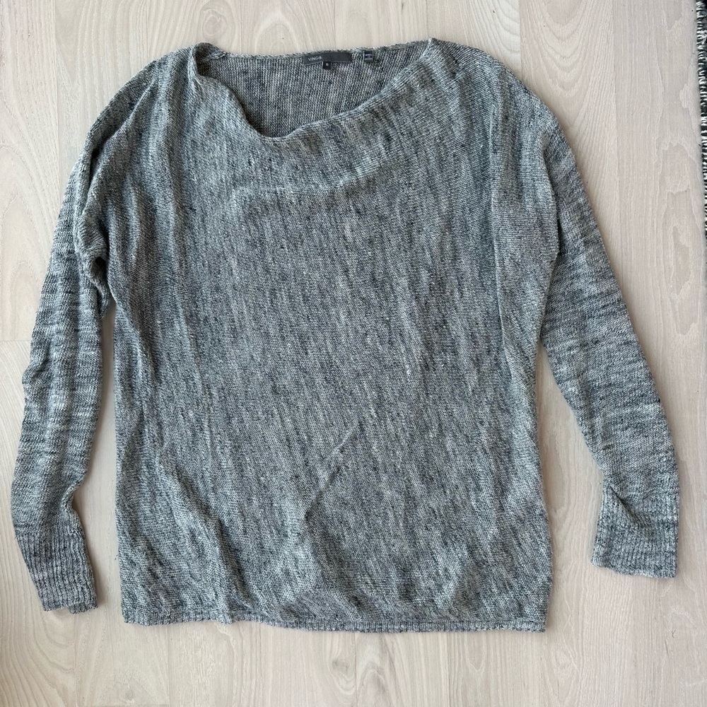Vince Grey Knit Sweater